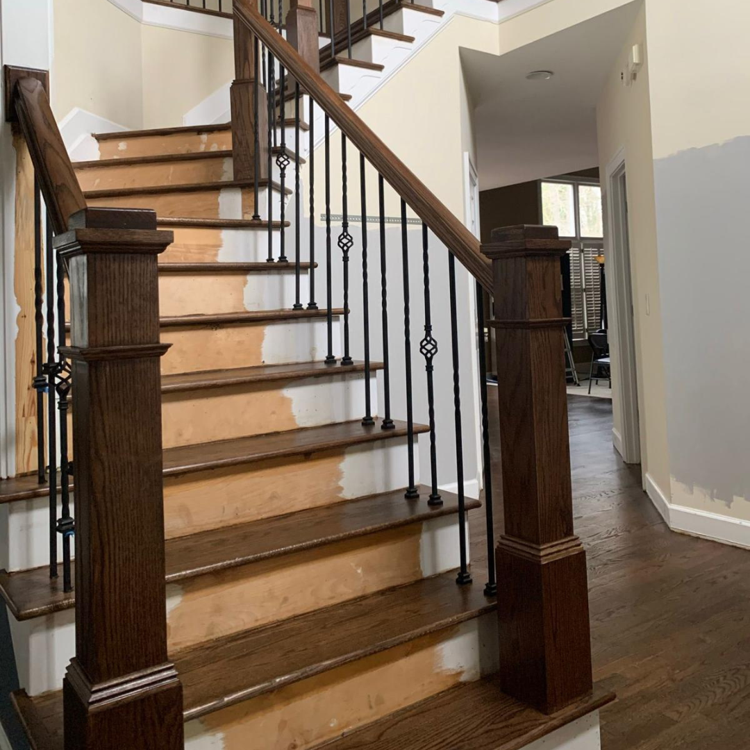 Before stairs renovation